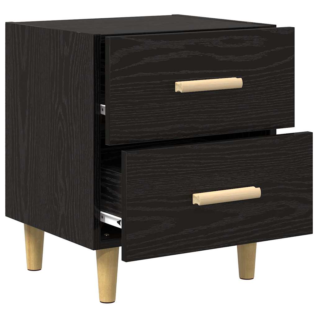Noptiera Stejar negru 40 x 35 x 47.5 cm Lemn compozit — imaginea 5