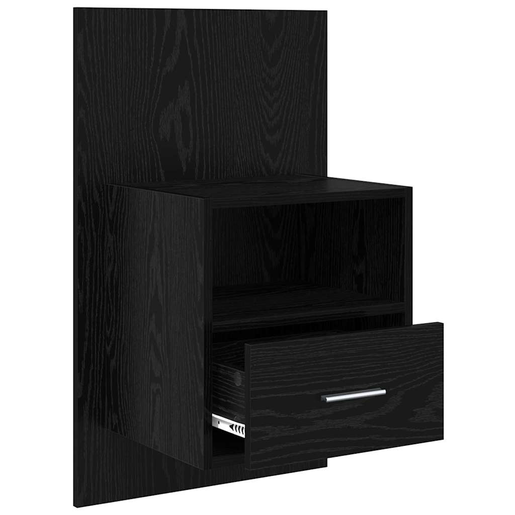 Noptiera cu sertar 2 pcs Stejar negru 48.5 x 32.5 x 80 cm — imaginea 5