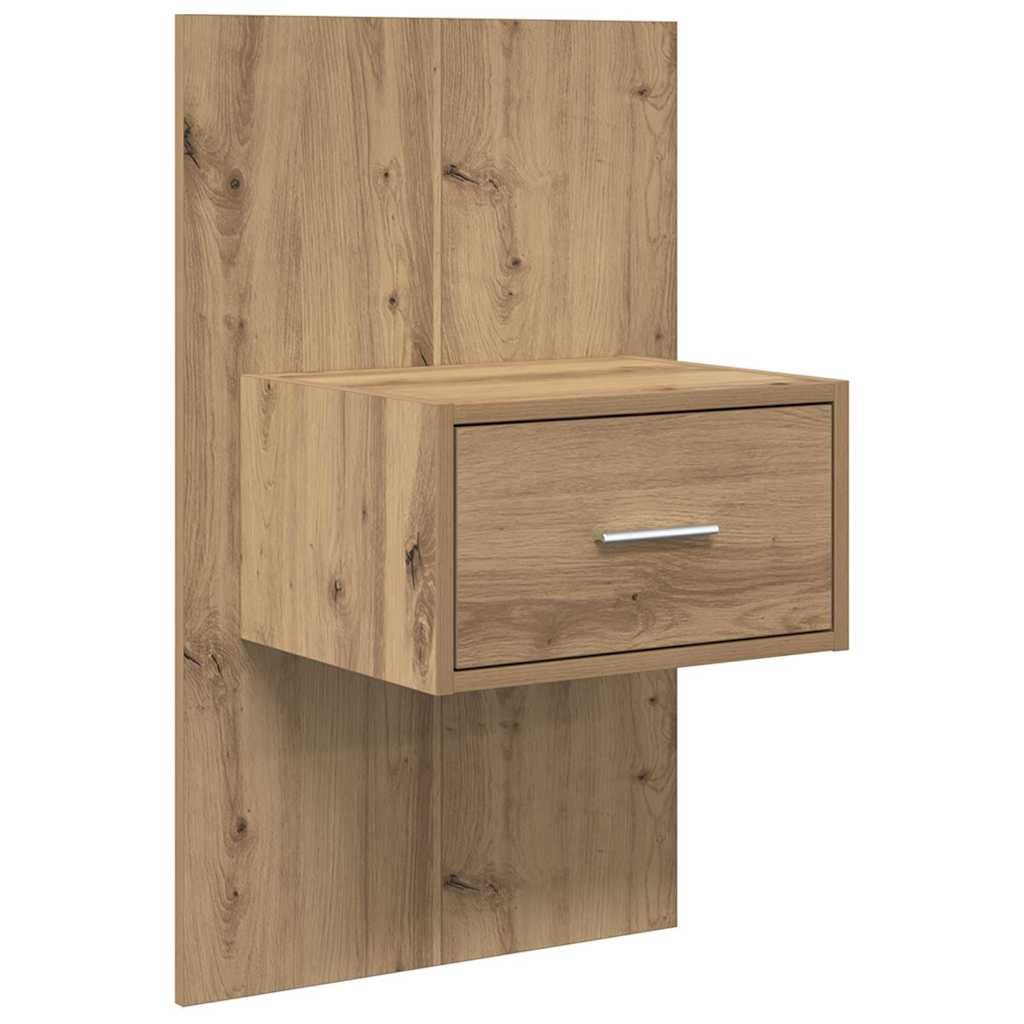 Noptiera 2 pcs stejar artizanal 48.5 x 32.5 x 80 cm — imaginea 6