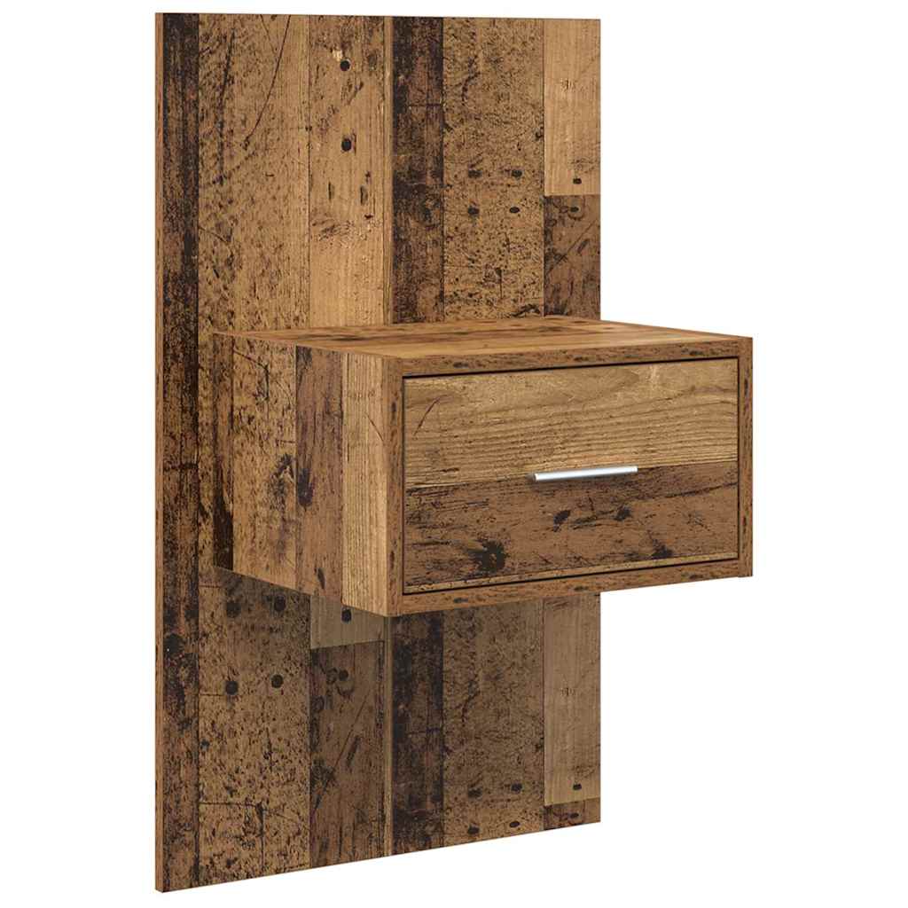 Noptiera 2 pcs Lemn vechi 48.5 x 32.5 x 80 cm Lemn compozit — imaginea 6