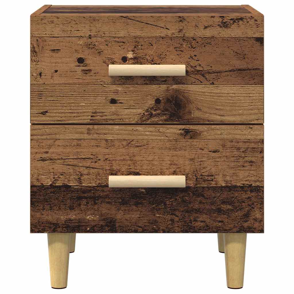 Noptiera 2 pcs Lemn vechi 40 x 35 x 47.5 cm Lemn compozit — imaginea 7