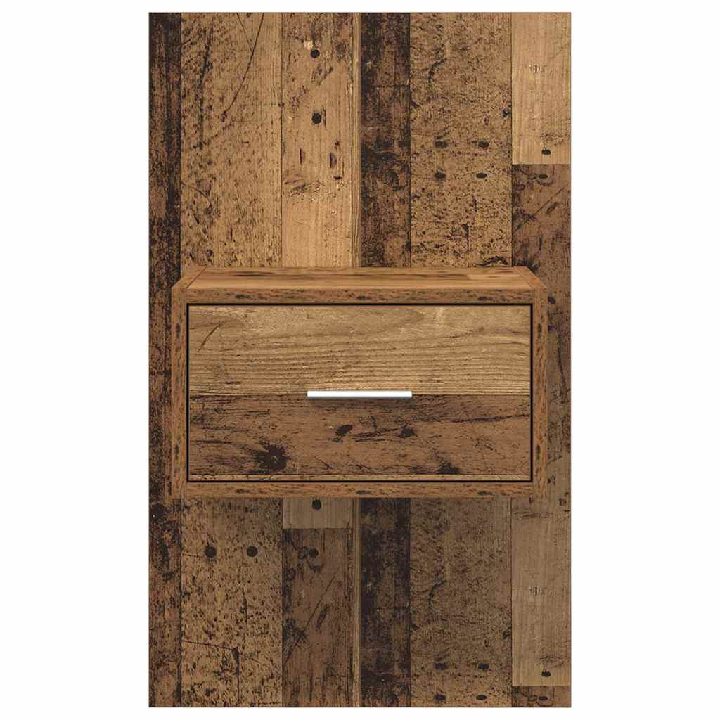 Noptiera 2 pcs Lemn vechi 48.5 x 32.5 x 80 cm Lemn compozit — imaginea 7