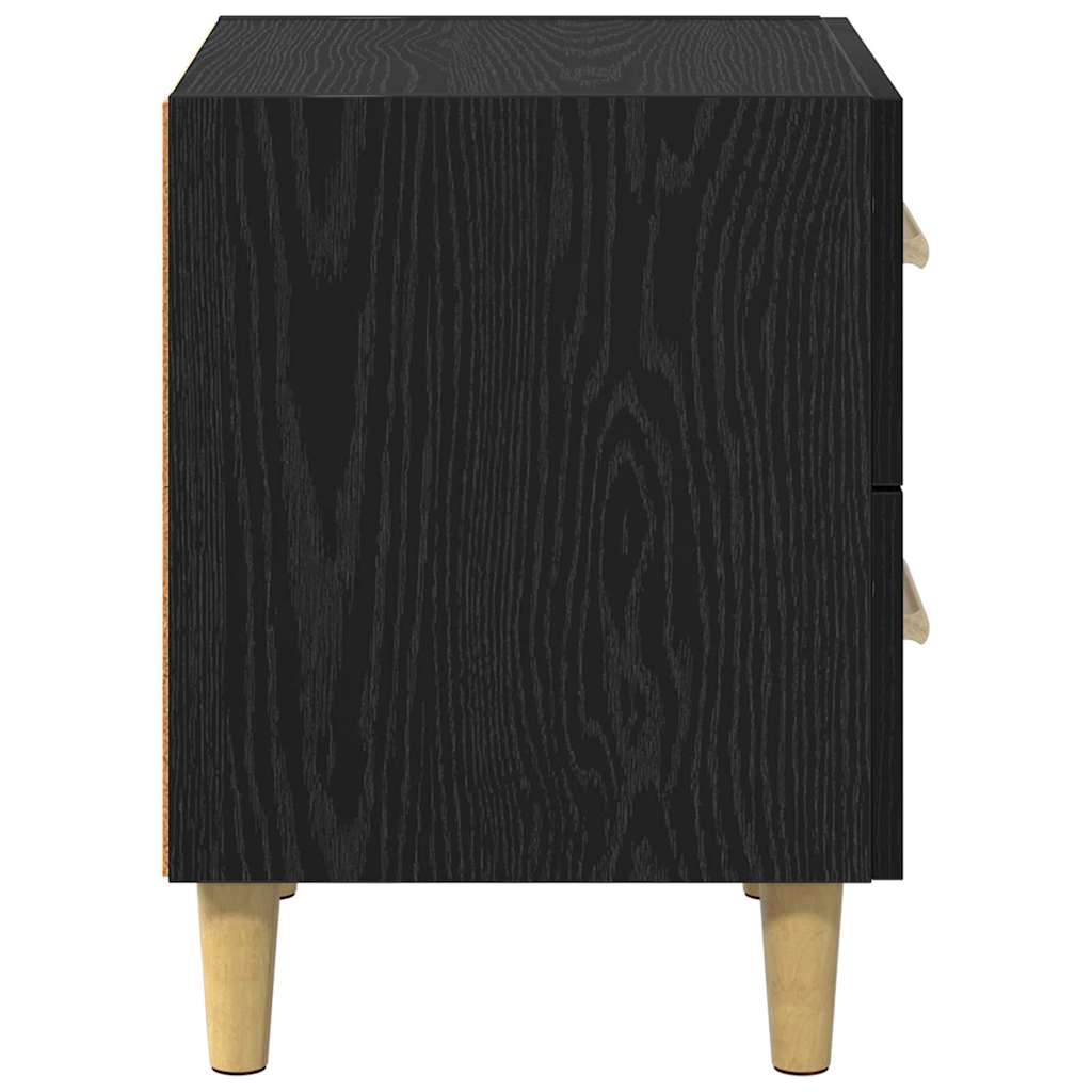 Noptiera 2 pcs Stejar negru 40 x 35 x 47.5 cm Lemn compozit — imaginea 8