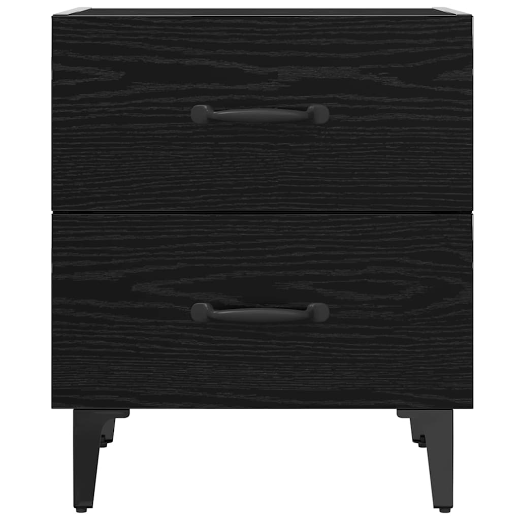 Noptiera 2 pcs Stejar negru 40 x 35 x 47.5 cm Lemn compozit — imaginea 7
