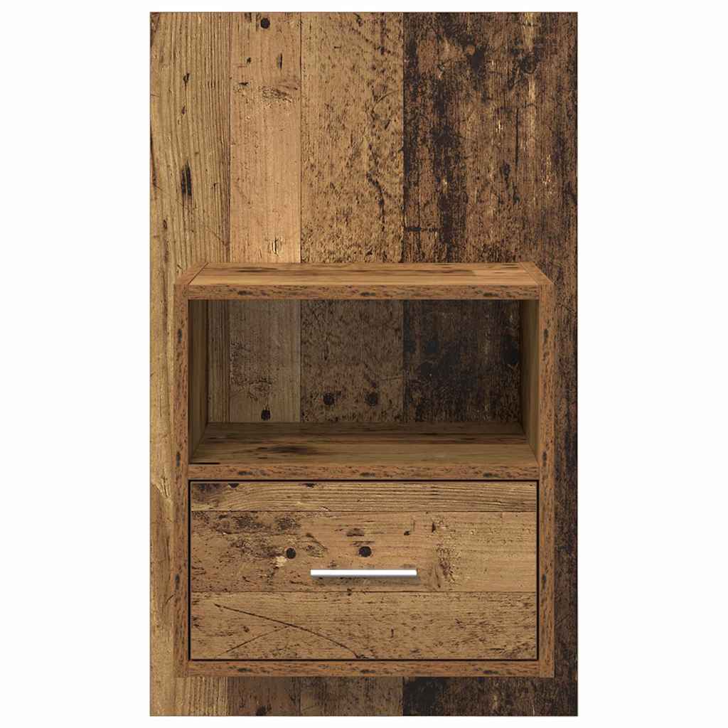 Noptiera 2 pcs Lemn vechi 48.5 x 32.5 x 80 cm Lemn compozit — imaginea 7