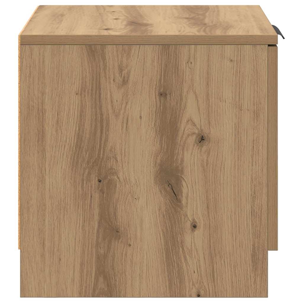 Noptiera 2 pcs stejar artizanal 40 x 39 x 40 cm — imaginea 8