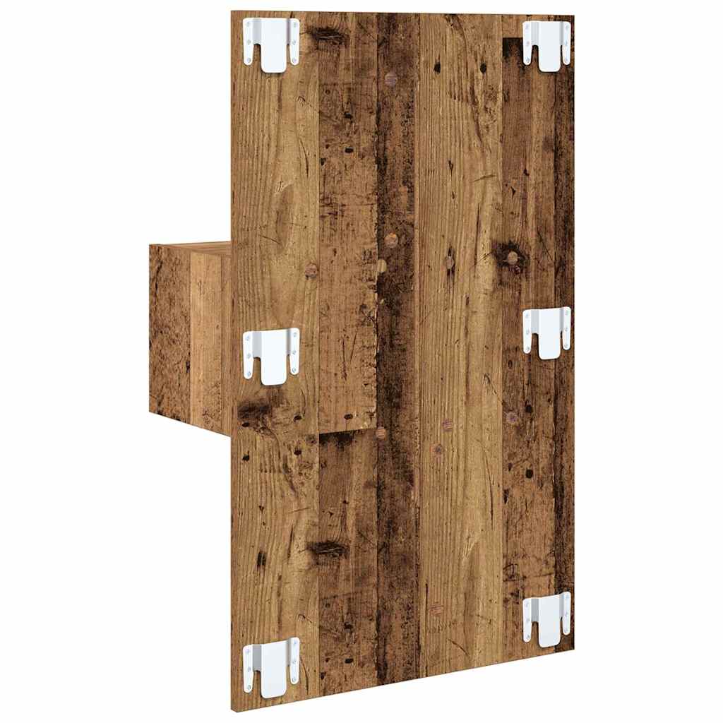 Noptiera 2 pcs Lemn vechi 48.5 x 32.5 x 80 cm Lemn compozit — imaginea 9
