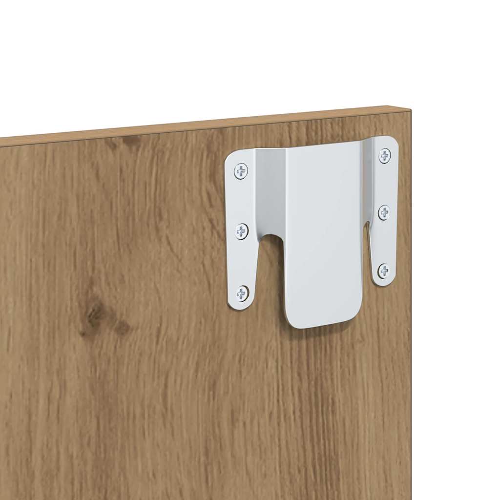 Noptiera 2 pcs stejar artizanal 48.5 x 32.5 x 80 cm — imaginea 10