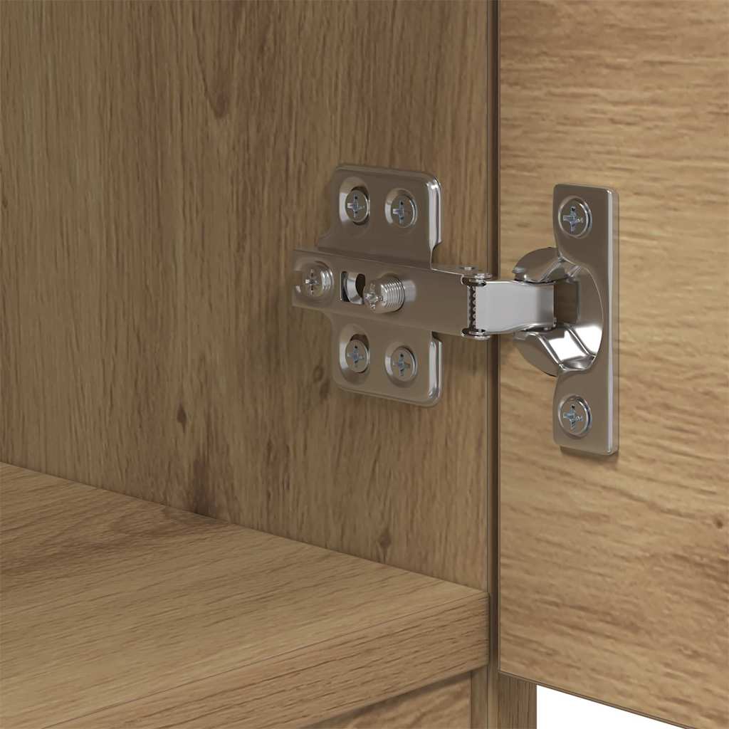 Noptiera 2 pcs stejar artizanal 40 x 39 x 40 cm — imaginea 10