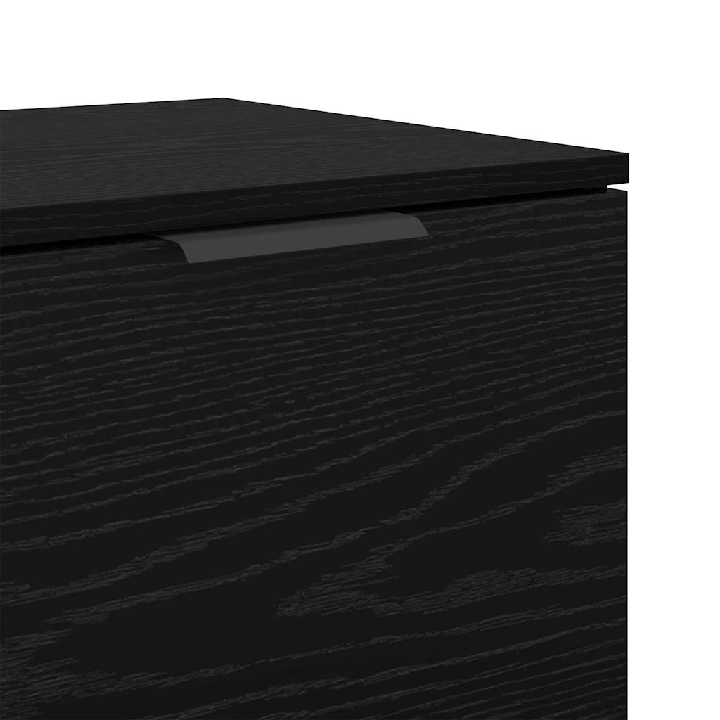 Noptiera 2 pcs Stejar negru 40 x 39 x 40 cm Lemn compozit — imaginea 11