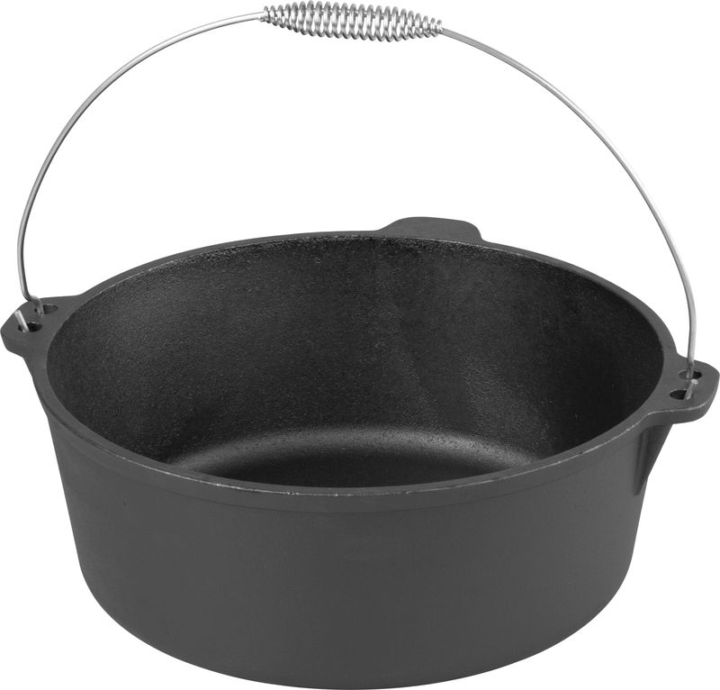 Ceaun din fonta pentru gulas, cu maner din otel inoxidabil, 34x10cm, 10,1l — imaginea 3