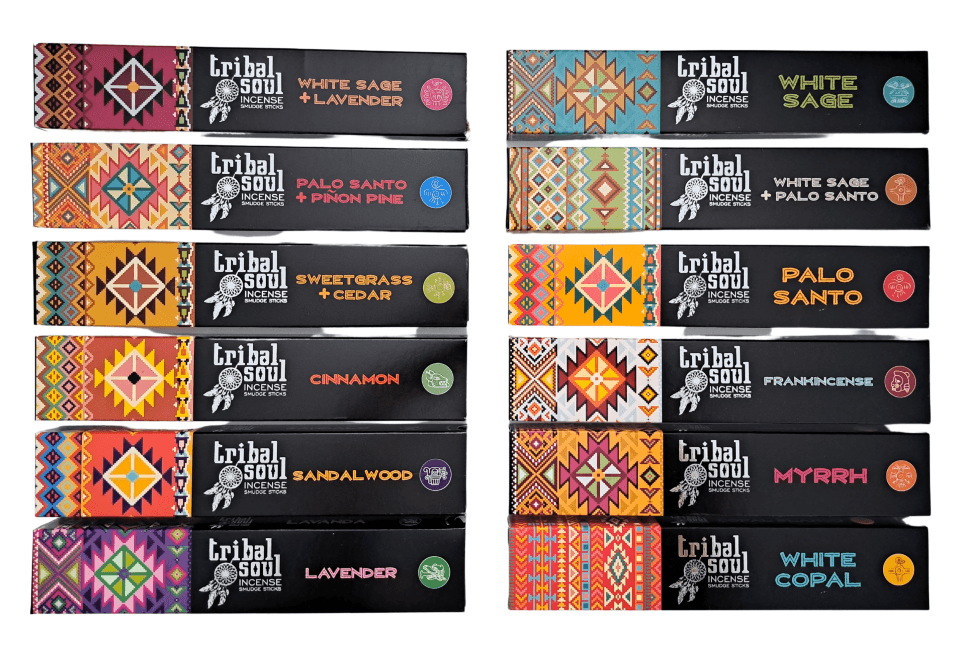 Betisoare parfumate Tribal Soul, seria fumigatii, 12 pachete