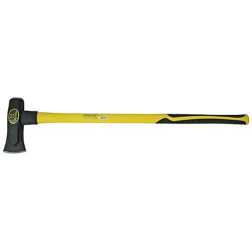 Topor pentru despicat cu pana 3500g, coada fibra de sticla 91cm Galben