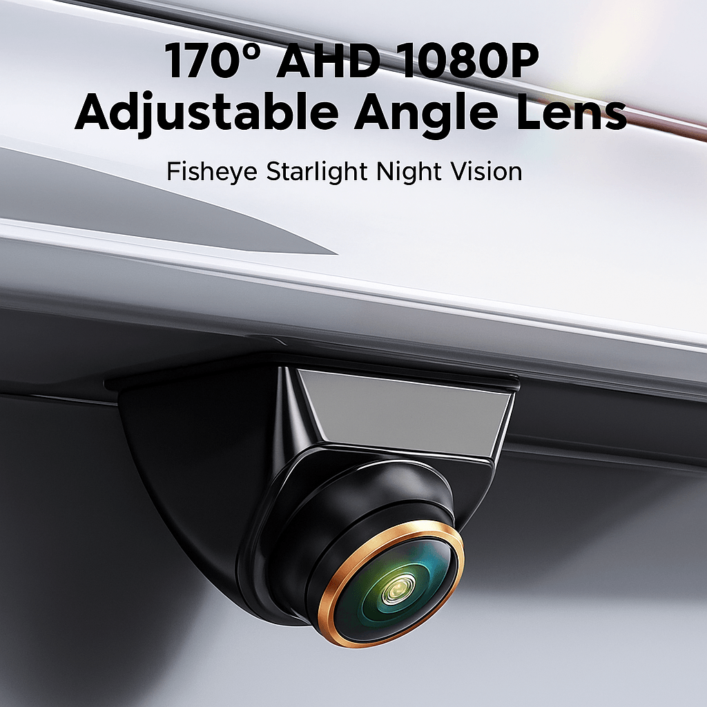 Camera Auto Marsarier Universala AHD 1080P CVBS 360° Reglabila IP68 Waterproof 12V 24V Full HD Night Vision - imagine 3