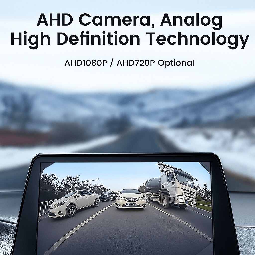 Camera Auto Marsarier Universala AHD 1080P CVBS 360° Reglabila IP68 Waterproof 12V 24V Full HD Night Vision - imagine 7