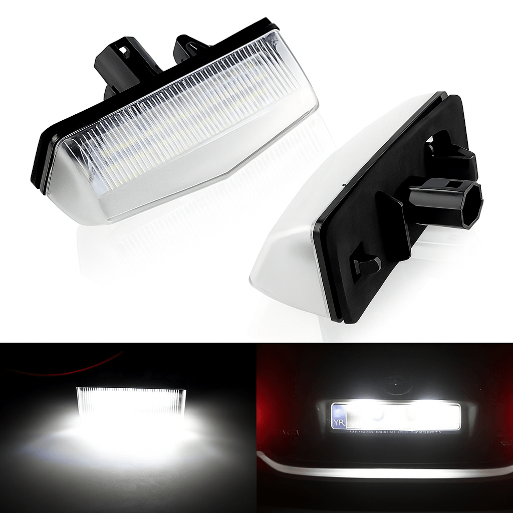 Lampi LED Numar Inmatriculare 6500K Canbus Toyota Prius RAV4 C-HR Matrix Venza Lexus CT RX NX IS Scion tC Lumina Alba - imagine 3