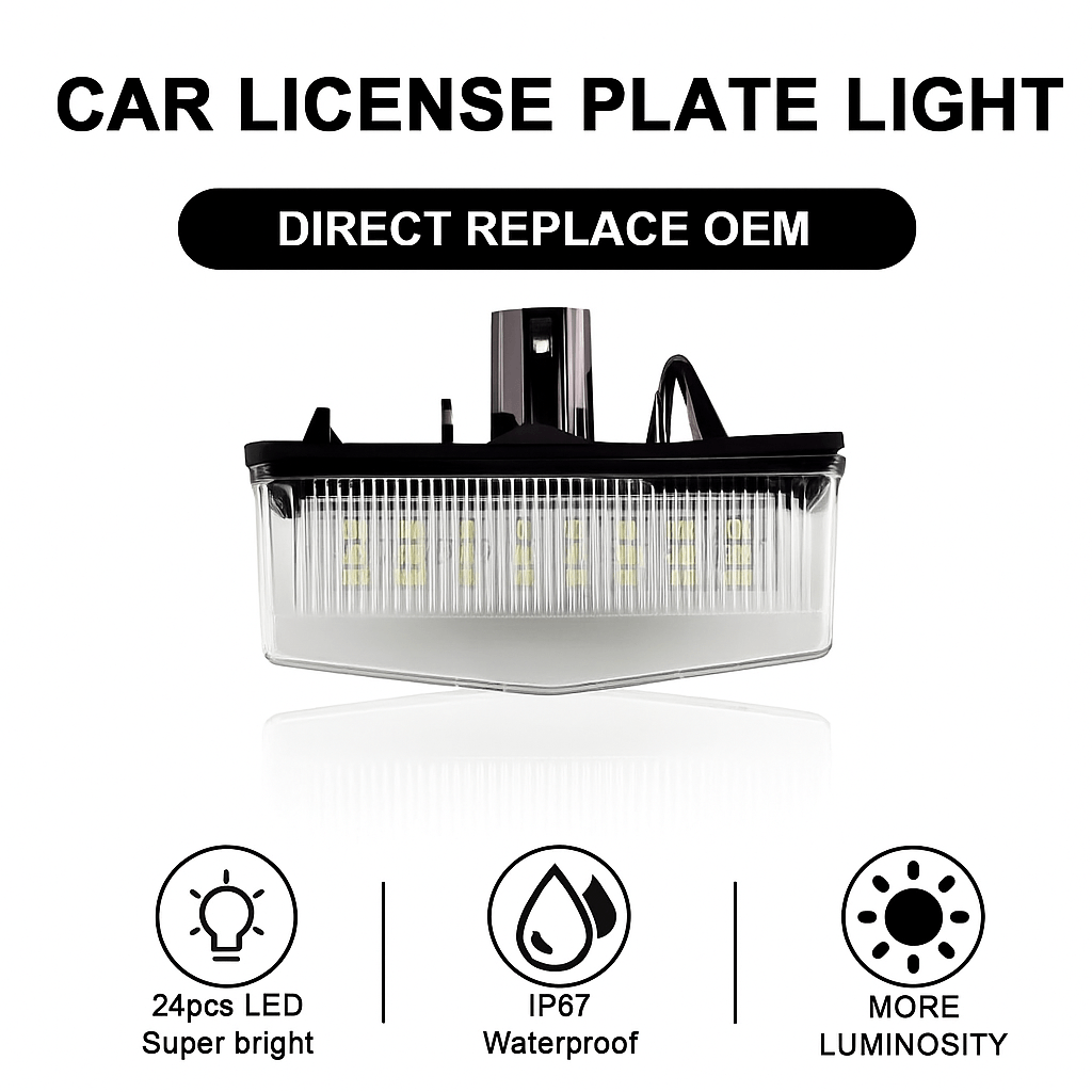 Lampi LED Numar Inmatriculare 6500K Canbus Toyota Prius RAV4 C-HR Matrix Venza Lexus CT RX NX IS Scion tC Lumina Alba - imagine 5