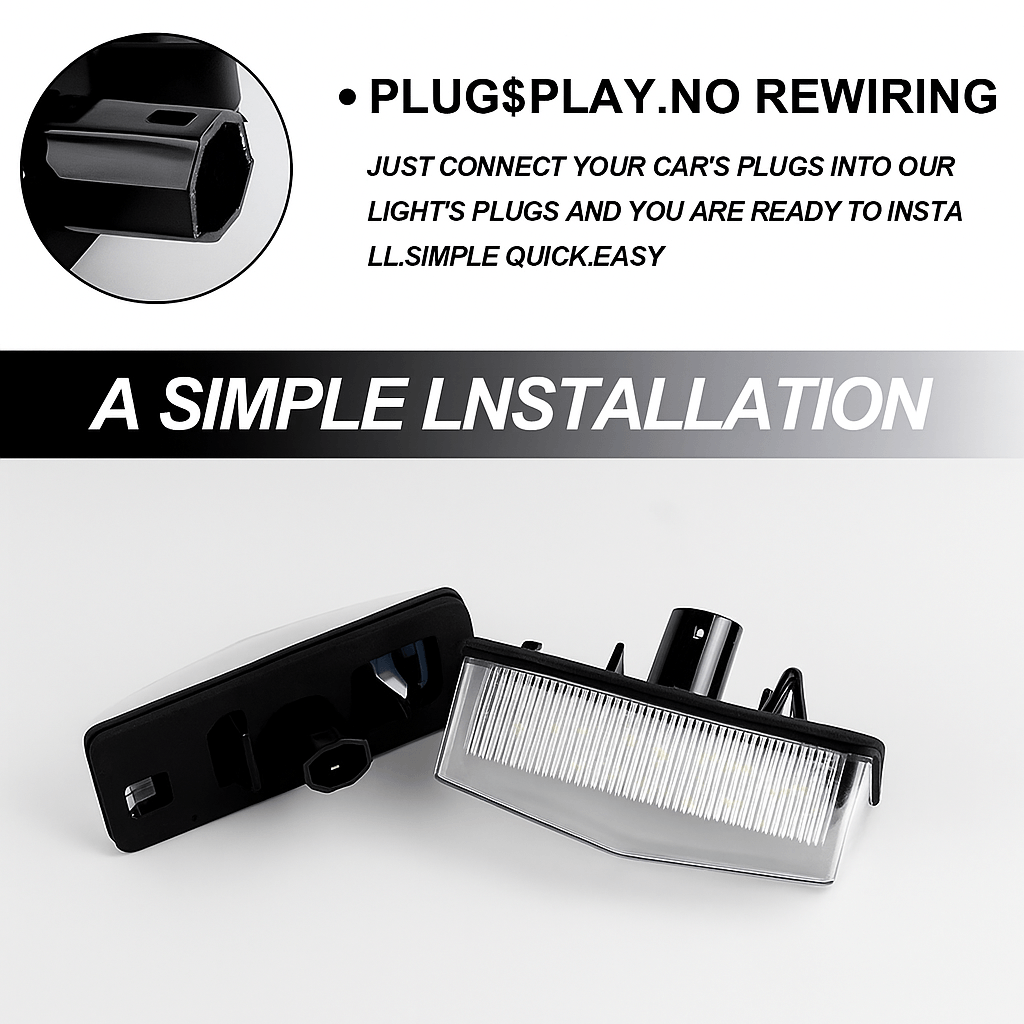 Lampi LED Numar Inmatriculare 6500K Canbus Toyota Prius RAV4 C-HR Matrix Venza Lexus CT RX NX IS Scion tC Lumina Alba - imagine 6