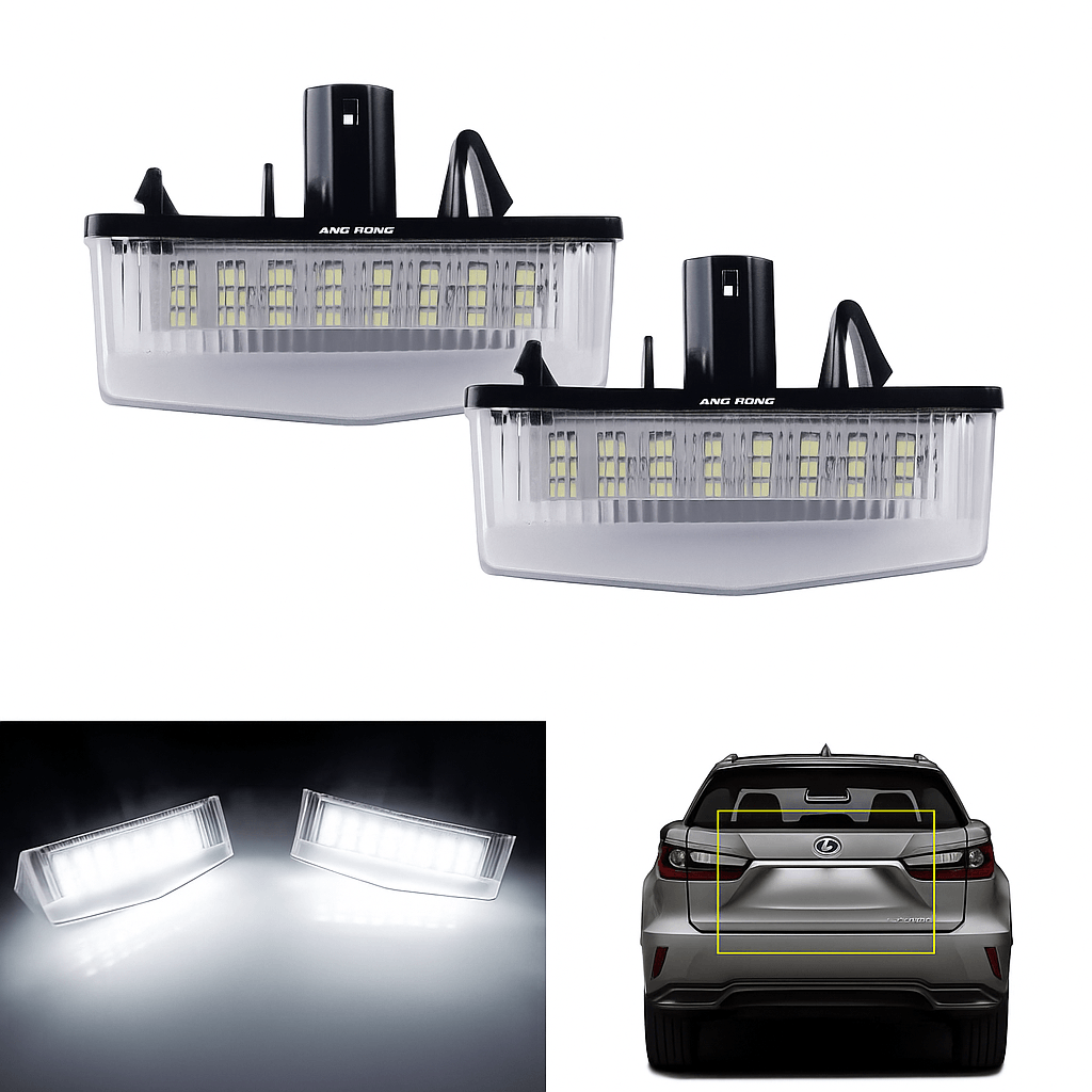 Lampi LED Numar Inmatriculare 6500K Canbus Toyota Prius RAV4 C-HR Matrix Venza Lexus CT RX NX IS Scion tC Lumina Alba - imagine 8