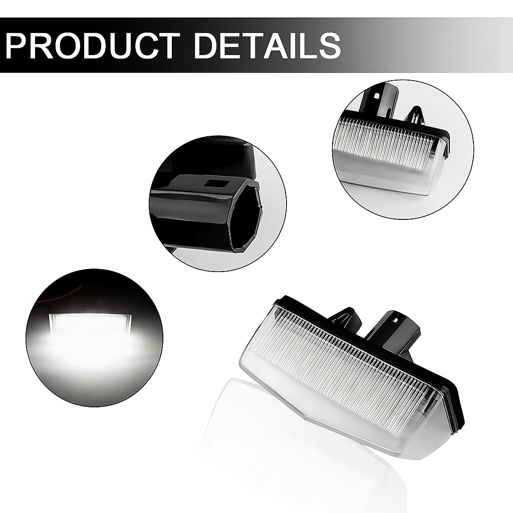 Lampi LED Numar Inmatriculare 6500K Canbus Toyota Prius RAV4 C-HR Matrix Venza Lexus CT RX NX IS Scion tC Lumina Alba - imagine 10