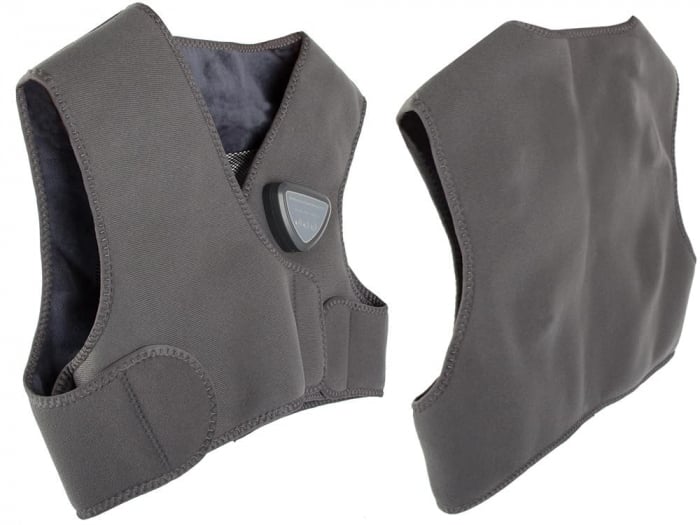 Vesta Masaj si Incalzire Wireless, 3 Trepte, pentru Dureri de Spate, Confort Zilnic, Usoara, Compacta, Caldura Reglabila