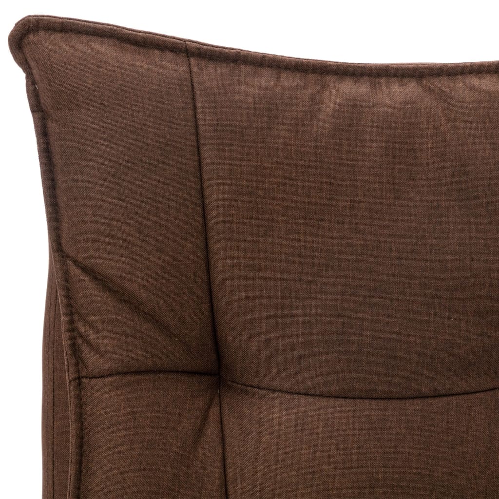 Scaun de birou cu masaj, maro, material textil — imaginea 7