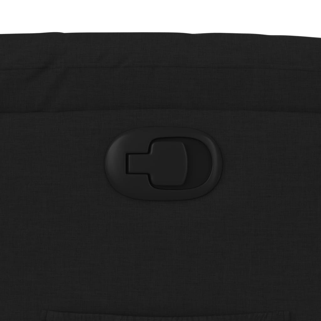 Fotoliu rabatabil din material textil negru — imaginea 9
