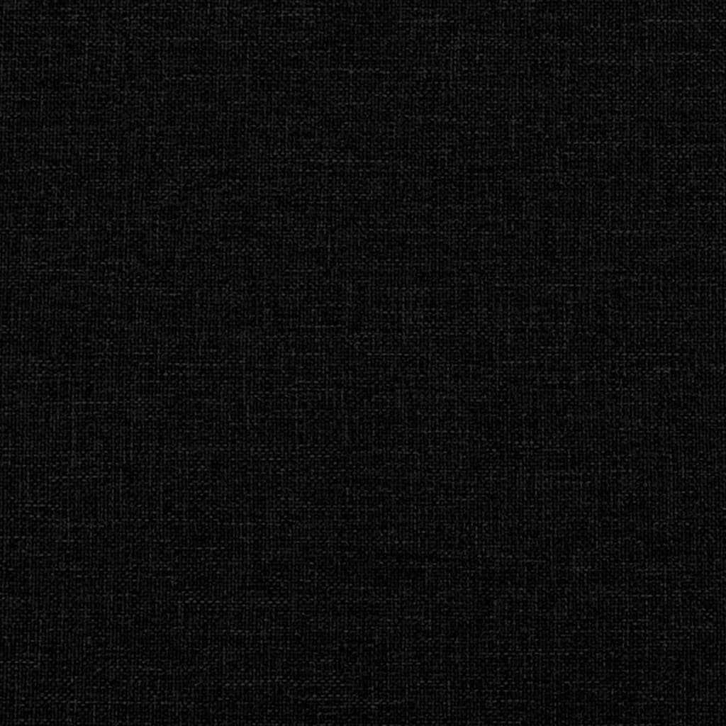Fotoliu rabatabil din material textil negru — imaginea 10