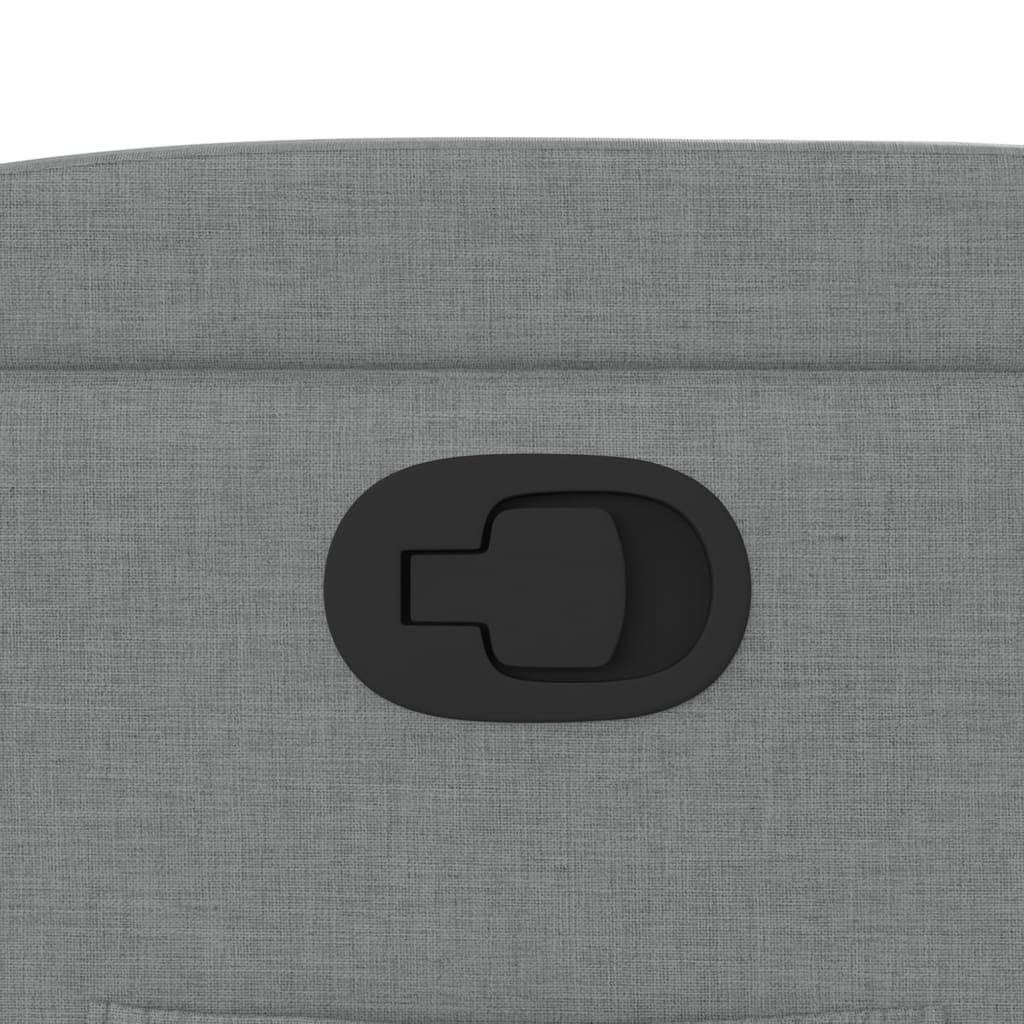 Fotoliu rabatabil gri deschis, material textil — imaginea 9