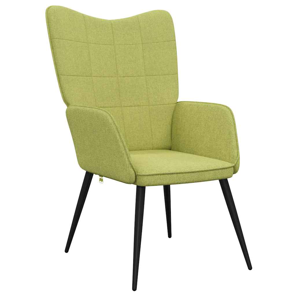 Fotoliu de relaxare, verde, material textil