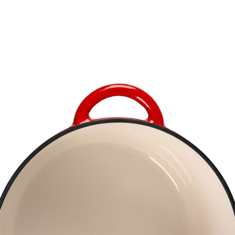 Oala cu capac din fonta emailata,SGTT, capacitate 4l, manere prindere, diametru 24 cm — imaginea 6