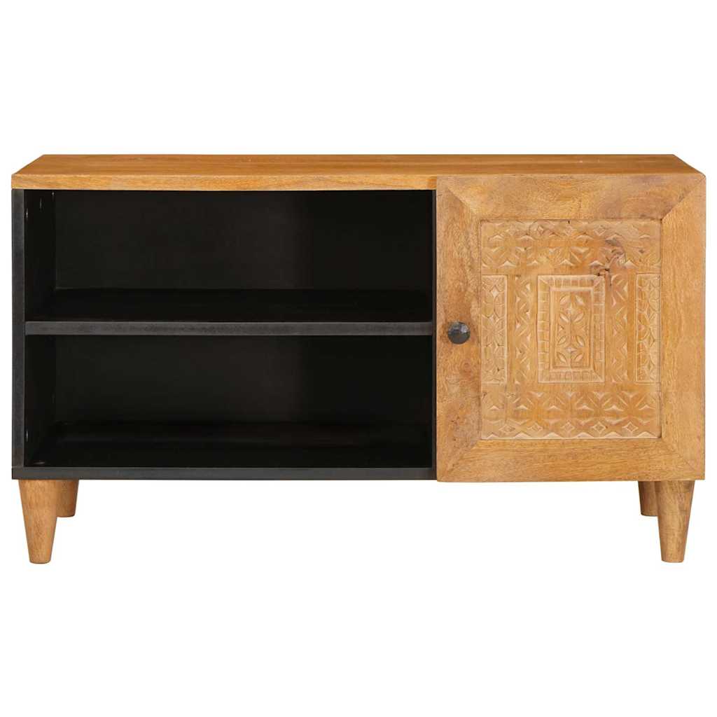 Cabinet TV Maro deschis 80 x 33 x 46 cm Lemn masiv de mango — imaginea 3
