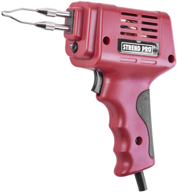 Pistol de lipit Strend Pro, 175 W, iluminare LED, in cutie transport plastic