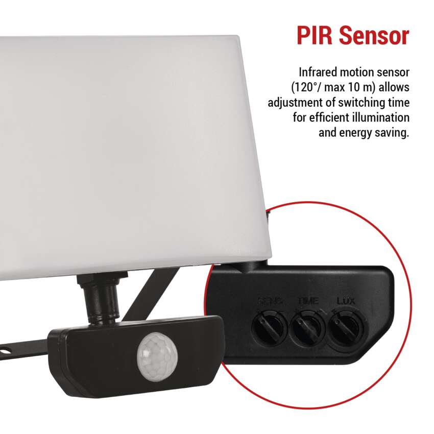 Proiector led Tambo 30W 3000lm 4000K IP65 cu senzor de miscare — imaginea 6