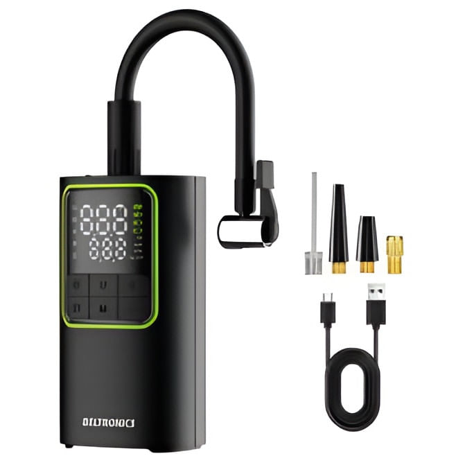 Compresor auto Beltronics T50, portabil, 150PSI, 20l/min, Ecran LED dublu, 4000 mAh, negru