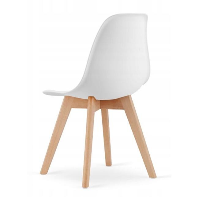 Scaun bucatarie/living, artool, kito, pp, lemn, alb, 46x54.5x80 cm — imaginea 2