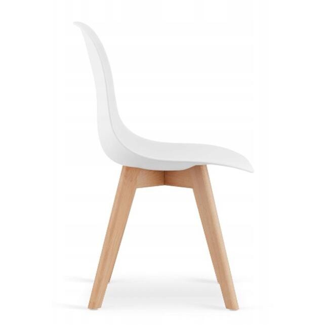 Scaun bucatarie/living, artool, kito, pp, lemn, alb, 46x54.5x80 cm — imaginea 5