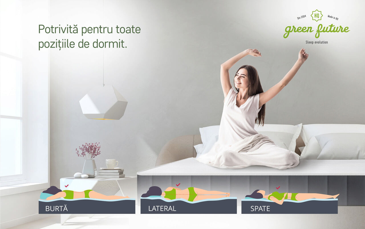 Saltea ortopedica, Serene, Dual Confort — imaginea 6