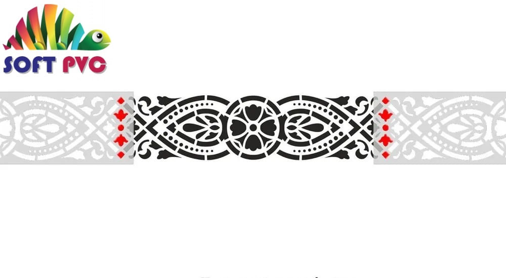Sablon Perete vopsire, tencuiala 360x90x0.7mm Refolosibil Bordura 8 , model MXSP7138