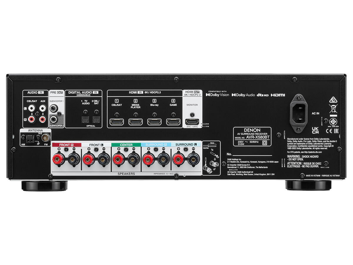 Sistem audio hi-fi Denon AVR-X580BT + Magnat Monitor S70
