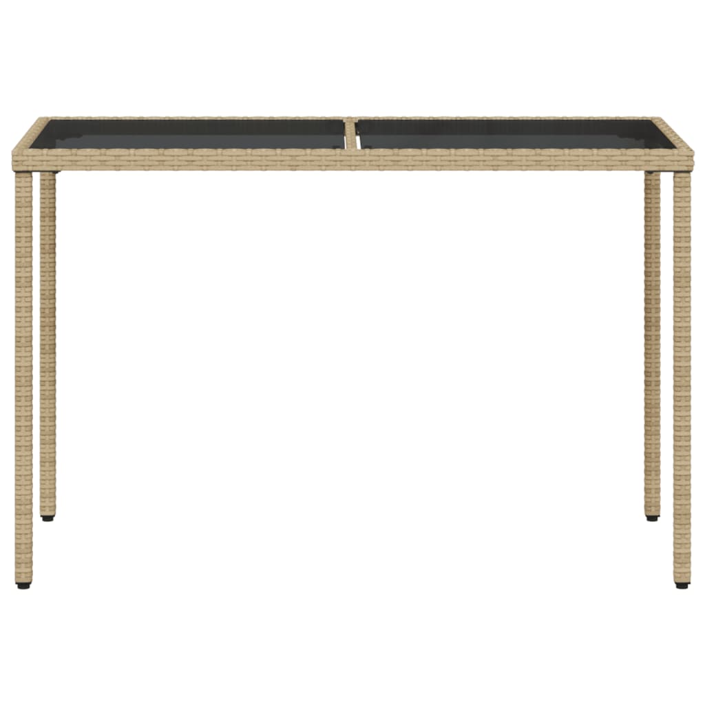 Set mobilier pentru gradina, 5 piese, cu perne, bej, poliratan — imaginea 9