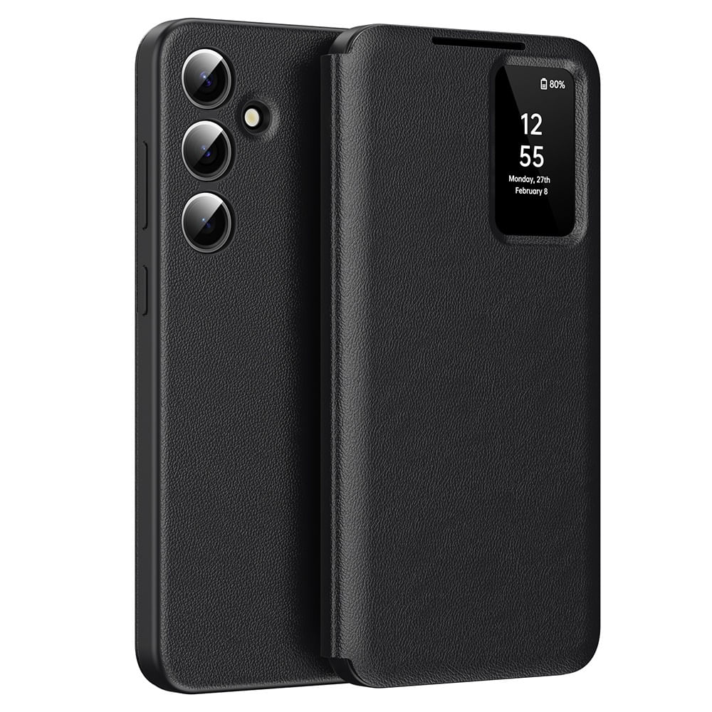 Husa pentru Samsung Galaxy S24 FE - Techsuit SmartView Series - Negru