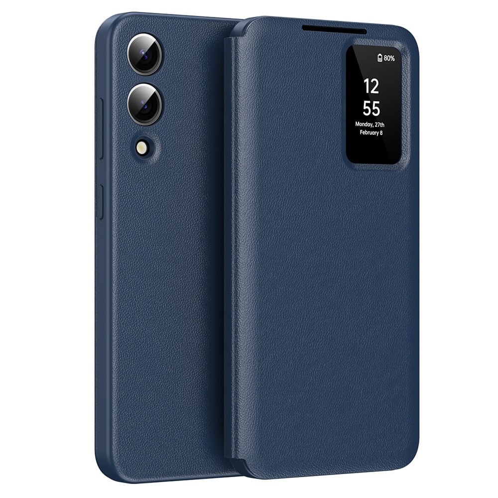 Husa pentru Samsung Galaxy S25 Edge - Techsuit SmartView Series - Albastru