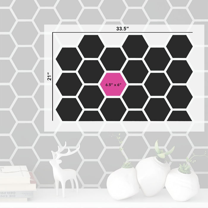 Sablon Perete vopsire, tencuiala 900x600x0.7mm Honeycomb Refolosibil, model MXSP7065