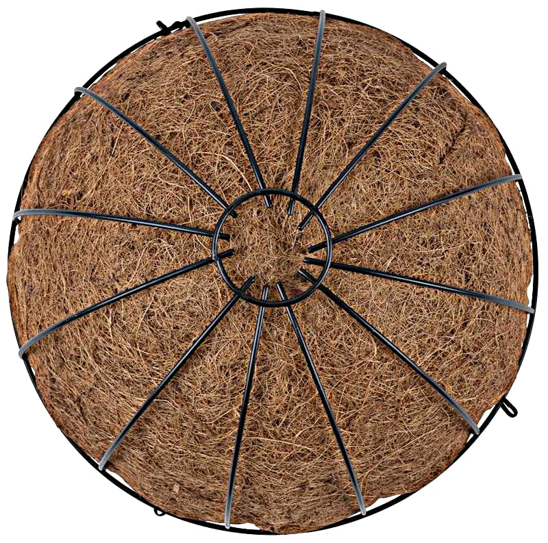 Suport pentru flori din cocos si metal SGTT Coconut 30x30x14 cm — imaginea 3