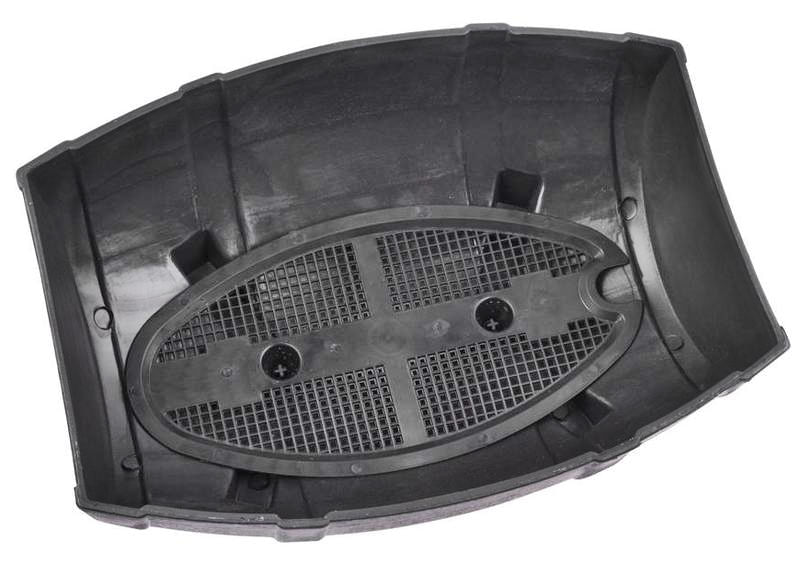 Ghiveci decorativ Half-Barrel Natur din plastic pentru terase sau gradini 41.5x30x19cm — imaginea 2