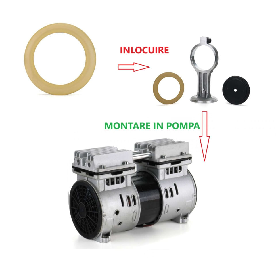 Membrana de schimb pentru Piston cap compresor fara ulei 68x48x0.8mm CH185