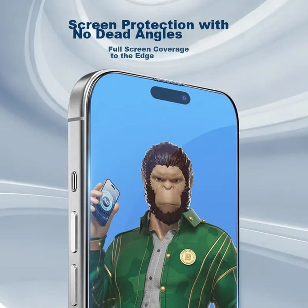 Folie pentru iPhone 13 / iPhone 13 Pro / iPhone 14 / iPhone 16e - Albastruo Anti-Glare Matte Glass - Negru - imagine 6