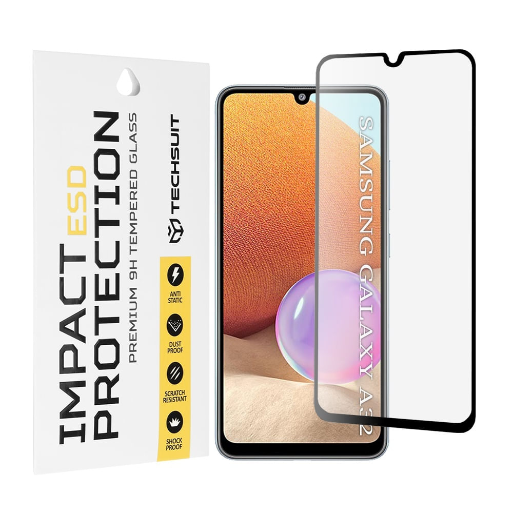 Folie pentru Samsung Galaxy A32 4G - Techsuit ESD Glass - Negru