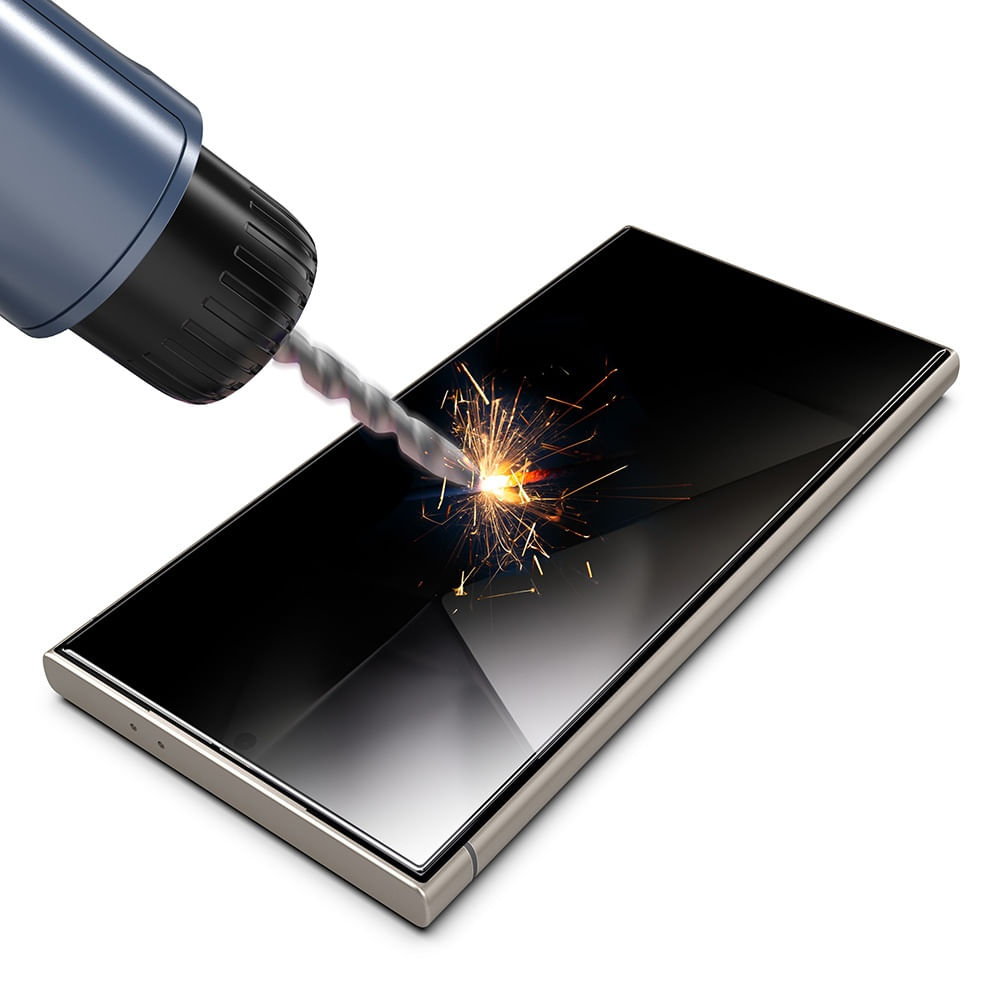 Folie pentru Samsung Galaxy S24 Ultra (set 2) - Techsuit TitanGlass CrystalHD [Fingerprint Unlock Compatible] - Privacy - imagine 4